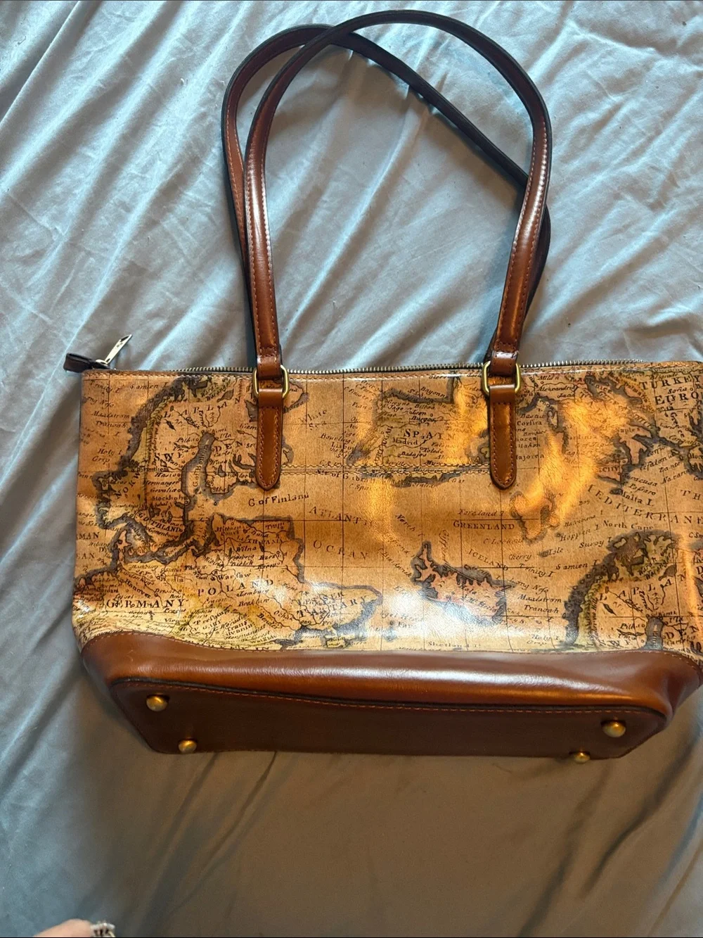 Patricia Nash European map print Tote.